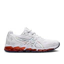 【 ASICS WMNS GEL QUANTUM 360 6 'WHITE RED' / WHITE WHITE 】 白色 ホワイト スニーカー レディース アシックス
