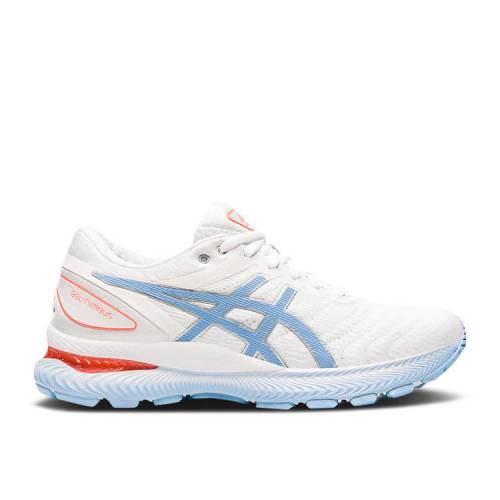 【 ASICS WMNS GEL NIMBUS 22 'WHITE BLUE BLISS' / WHITE BLUE BLISS 】 青色 ブルー 白色 ホワイト スニーカー レディース アシックス