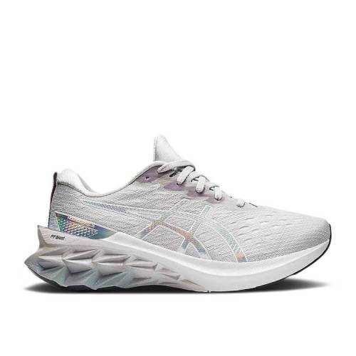 【 ASICS WMNS NOVABLAST 2 'PLATINUM' / GLACIER GREY WHITE 】 灰色 グレー 白色 ホワイト スニーカー レディース アシックス