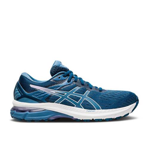 【 ASICS WMNS GT 2000 9 WIDE 'MAKO BLUE' / MAKO BLUE GREY FLOSS 】 青色 ブルー 灰色 グレー スニーカー レディース アシックス