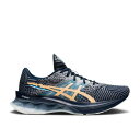 【 ASICS WMNS NOVABLAST 'PIXEL NOISE - FRENCH BLUE CHAMPAGNE' / FRENCH BLUE CHAMPAGNE 】 青色 ブルー スニーカー レディース アシックス