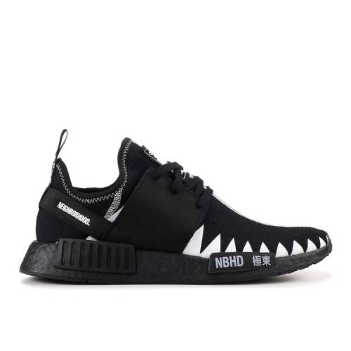 【 ADIDAS NEIGHBORHOOD X NMD_R1 PRIMEKNIT 'NEIGHBORHOOD' / BLACK WHITE 】 アディダス 黒色 ブラッ..