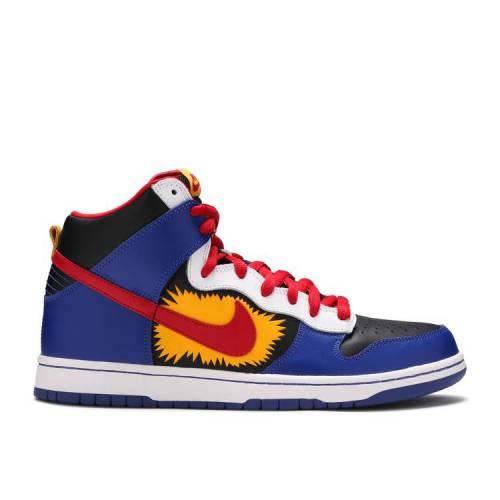 【 NIKE DUNK HIGH PRO SB 'COMIC' / BLACK VARSITY RED OLD ROYAL 】 ダンク ハイ プロ エスビー 黒...