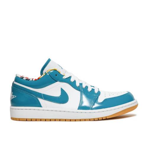 y AIR JORDAN AIR JORDAN 1 LOW 'BARCELONA' / CYBER TEAL CYBER TEAL WHITE z iCL F zCg GAW[_ Xj[J[ Y