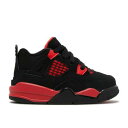 【 AIR JORDAN AIR JORDAN 4 RETRO TD 'RED THUNDER' / 1 15 22 】 ナイキ エアジョーダン ベビー