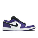 【 AIR JORDAN JORDAN 1 LOW 'COURT PURPLE' / WHITE COURT PURPLE BLACK 】 ナイキ 白色 ホワイ...