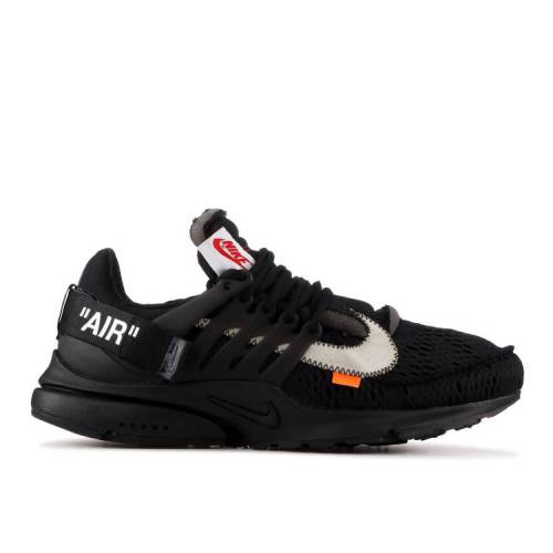 ナイキ NIKE オフホワイト プレスト 黒色 ブラック 白色 ホワイト エア 'BLACK' スニーカー メンズ 【 NIKE OFFWHITE X BLACK WHITE CONE 】