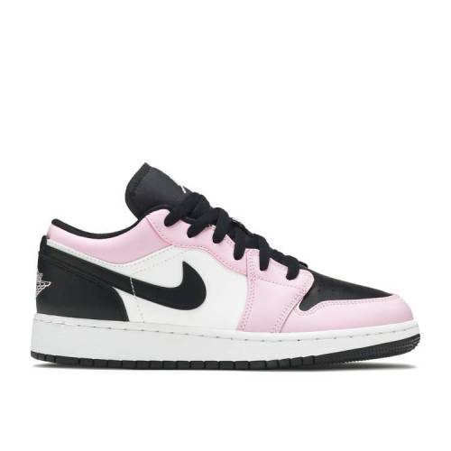 楽天スニケス【 AIR JORDAN JORDAN 1 LOW GS 'LIGHT ARCTIC PINK' / LIGHT ARCTIC PINK WHITE BLACK 】 ナイキ ピンク 白色 ホワイト 黒色 ブラック エアジョーダン ジュニア キッズ ベビー マタニティ スニーカー
