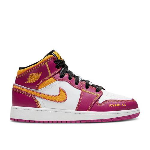 【 AIR JORDAN JORDAN 1 GS 'DíA DE MUERTOS' / WHITE FUCHSIA ORANGE BLACK 】 ナイキ 白色 ホワイト 橙 オレンジ 黒色 ブラック エアジョーダン ジュニア キッズ ベビー マタニティ スニーカー
