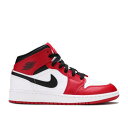 【 AIR JORDAN AIR JORDAN 1 MID GS 'CHICAGO' / WHITE GYM RED BLACK 】 ナイキ ミッド 白色 ホワイト 赤 レッド 黒色 ブラック エアジョーダン ジュニア キッズ ベビー マタニティ スニーカー