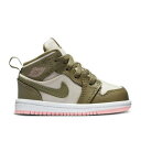 【 AIR JORDAN AIR JORDAN 1 MID GT 'TROOPER BLEACHED CORAL' / TROOPER BLEACHED CORAL LIGHT OREWOOD BROWN 】 ナイキ ミッド 茶色 ブラウン エアジョーダン ベビー