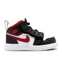 エアジョーダン AIR JORDAN ミッド 白色 ホワイト 黒色 ブラック 赤 レッド エアジョーダン 'BLACK RED' ベビー 【 RED 1 MID ALT TD GYM WHITE BLACK 】