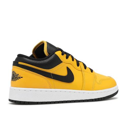 【 AIR JORDAN AIR JORDAN 1 LOW GS 'UNIVERSITY GOLD BLACK' / UNIVERSITY GOLD BLACK WHITE 】 ナイキ ゴールド 黒色 ブラック 白色 ホワイト エアジョーダン ジュニア キッズ ベビー マタニティ スニーカー 3