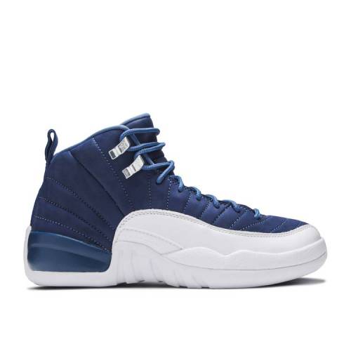 【 AIR JORDAN JORDAN 12 RETRO GS 'INDIGO' / STONE BLUE LEGEND BLUE OBSIDIAN 】 ナイキ 青色 ブル..