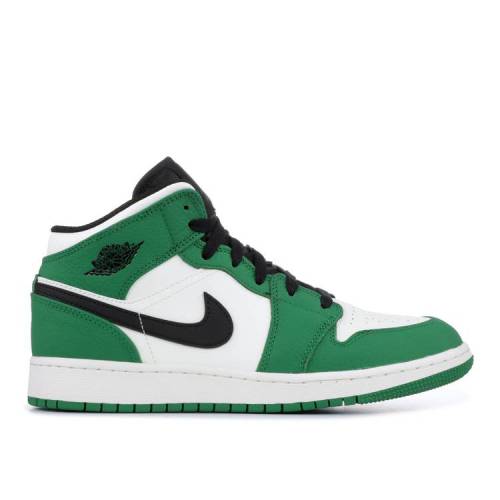 楽天スニケス【 AIR JORDAN JORDAN 1 MID SE GS 'PINE GREEN' / PINE GREEN BLACK SAIL PINE 】 ナイキ ミッド 緑 グリーン 黒色 ブラック エアジョーダン ジュニア キッズ ベビー マタニティ スニーカー