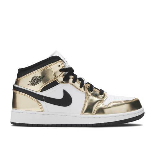 【 AIR JORDAN JORDAN 1 MID SE GS 'METALLIC GOLD' / METALLIC GOLD WHITE BLACK 】 ナイキ ミッド ゴールド 白色 ホワイト 黒色 ブラック エアジョーダン ジュニア キッズ ベビー マタニティ スニーカー 【 AIR JORDAN JORDAN 1 MID SE GS 'METALLIC GOLD' / METALLIC GOLD WHITE BLACK 】 ナイキ ミッド ゴールド 白色 ホワイト 黒色 ブラック エアジョーダン ジュニア キッズ ベビー マタニティ スニーカー