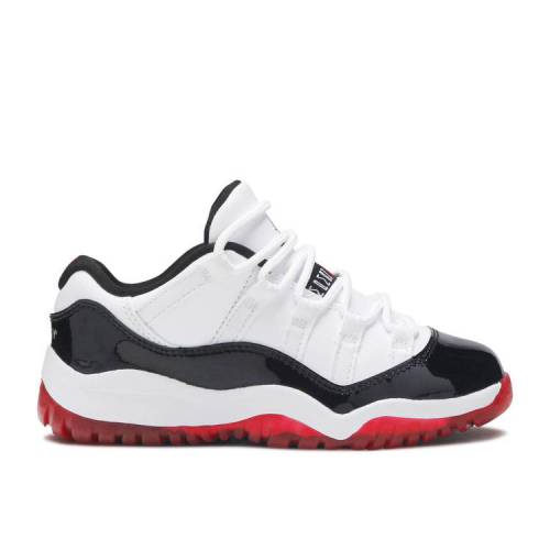 【 AIR JORDAN AIR JORDAN 11 RETRO LOW PS 039 CONCORD-BRED 039 / WHITE UNIVERSITY RED BLACK TRUE 】 ナイキ 白色 ホワイト 赤 レッド 黒色 ブラック エアジョーダン 039 CONCORDBRED 039 ジュニア キッズ ベビー マタニティ スニー