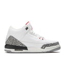 【 AIR JORDAN AIR JORDAN 3 RETRO GS 'WHITE CEMENT' 2011 / WHITE FIRE RED-CEMENT GREY-BLK 】 ナイキ 白色 ホワイト ファイア エアジョーダン ジュニア キッズ ベビー マタニティ スニーカー