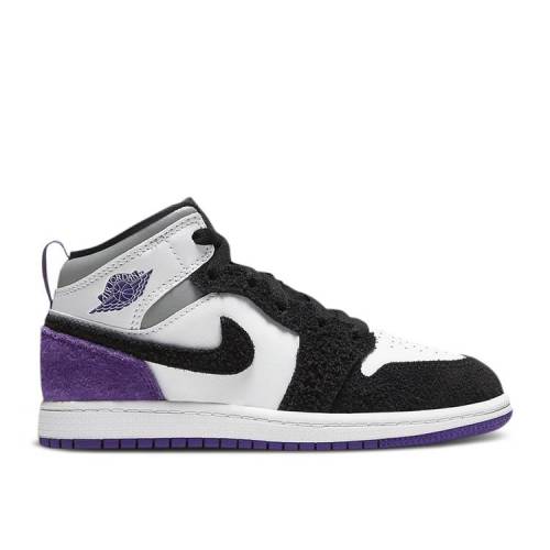 【 AIR JORDAN AIR JORDAN 1 MID SE PS 'VARSITY PURPLE' / WHITE BLACK LIGHT SOLAR FLARE 】 ナイキ ..