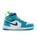 【 AIR JORDAN AIR JORDAN 1 MID SE TD 'SPRITE' / DARK POWDER BLUE RACER BLUE 】 ナイキ ミッド 青色 ブルー エアジョーダン ベビー