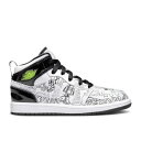 【あす楽/訳あり】 ナイキ エアジョーダン ミッド【 Nike Air Jordan 1 Mid SE PS 'DIY' White/Black/Volt/Wh...