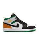 【 AIR JORDAN JORDAN 1 MID SE PS 'OAKLAND' / WHITE LASER ORANGE BLACK LUCKY 】 ナイキ ミッド 白色 ホワイト レーザー 橙 オレンジ 黒色 ブラック エアジョーダン ジュニア キッズ ベビー マタニティ スニーカ(4)