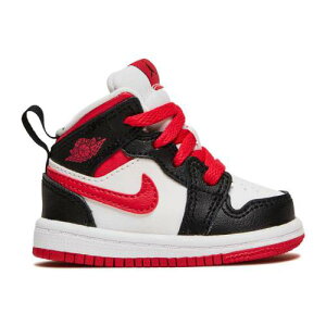 【 AIR JORDAN AIR JORDAN 1 MID TD 'WHITE VERY BERRY' / BLACK VERY BERRY WHITE 】 ナイキ ミッド 黒色 ブラック 白色 ホワイト エアジョーダン ベビー