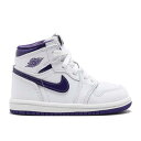 【 AIR JORDAN AIR JORDAN 1 RETRO HIGH OG TD 'COURT PURPLE' / WHITE COURT PURPLE 】 ナイキ ハイ 白色 ホワイト コート 紫 パープル エアジョーダン ベビー