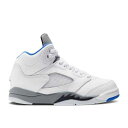 【 AIR JORDAN JORDAN 5 RETRO PS 'STEALTH 2.0' / WHITE STEALTH BLACK HYPER ROYAL 】 ナイキ 白色 ホワイト ステルス 黒色 ブラック エアジョーダン ジュニア キッズ ベビー マタニティ スニーカー