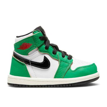 エアジョーダン AIR JORDAN ハイ 緑 グリーン 黒色 ブラック 白色 ホワイト エアジョーダン 'LUCKY GREEN' ベビー 【 GREEN 1 RETRO HIGH OG TD LUCKY BLACK WHITE SAIL 】