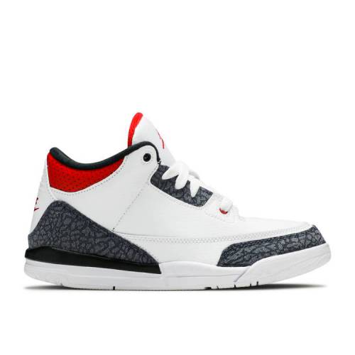 【 AIR JORDAN AIR JORDAN 3 RETRO DENIM SE PS 'FIRE RED' / WHITE FIRE RED BLACK 】 ナイキ デニム ..