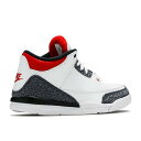 【 AIR JORDAN AIR JORDAN 3 RETRO DENIM SE PS 'FIRE RED' / WHITE FIRE RED BLACK 】 ナイキ デニム 白色 ホワイト ファイア 赤 レッド 黒色 ブラック エアジョーダン ジュニア キッズ ベビー マタニティ スニーカ 3