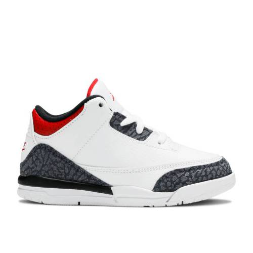 【 AIR JORDAN AIR JORDAN 3 RETRO DENIM SE TD 'FIRE RED' / WHITE FIRE RED BLACK 】 ナイキ デニム 白色 ホワイト ファイア 赤 レッ..