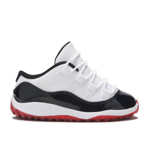 【 AIR JORDAN AIR JORDAN 11 RETRO LOW TD 039 CONCORD-BRED 039 / WHITE UNIVERSITY RED BLACK TRUE 】 ナイキ 白色 ホワイト 赤 レッド 黒色 ブラック エアジョーダン 039 CONCORDBRED 039 ベビー