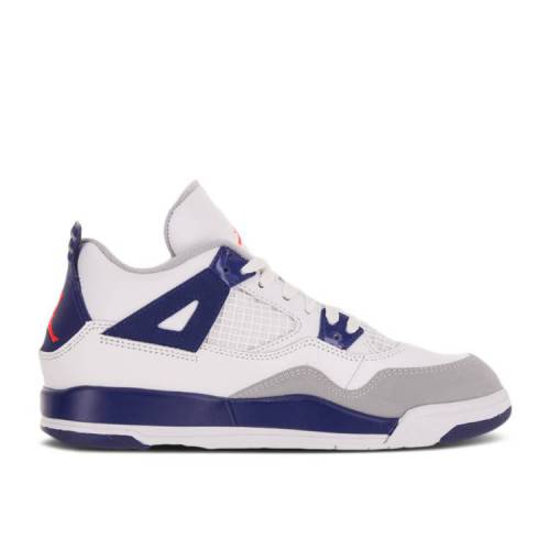 【 AIR JORDAN JORDAN 4 RETRO GP 'DEEP ROYAL BLUE' / WHITE HYPR ORNG DP RYL BL WLF 】 ナイキ 白色 ホワイト エアジョーダン ジュニア キッズ ベビー マタニティ スニーカー