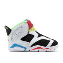 【 AIR JORDAN AIR JORDAN 6 RETRO LITTLE FLEX TD 'MULTI WHITE' / WHITE GHOST GREEN BLACK COAST 】 ナイキ 白色 ホワイト 緑 グリーン 黒色 ブラック エアジョーダン ベビー