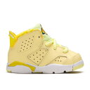 エアジョーダン AIR JORDAN ダイナミック 黄色 イエロー 黒色 ブラック 白色 ホワイト エアジョーダン 'CITRON TINT' ベビー 【 YELLOW 6 RETRO GT CITRON TINT DYNAMIC BLACK WHITE 】