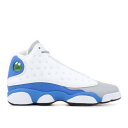 【 AIR JORDAN AIR JORDAN 13 RETRO GS 'ITALY BLUE' / WHITE ITALY BLUE BLACK WOLF GREY 】 ナイキ サーティーン 白色 ホワイト 青色 ブルー 黒色 ブラック 灰色 グレー エアジョーダン ジュニア キッズ ベビー マタ