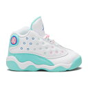 【 AIR JORDAN AIR JORDAN 13 RETRO TD 'AURORA GREEN' / WHITE SOAR AURORA GREEN DIGITAL 】 ナイキ サーティーン 白色 ホワイト 緑 グリーン エアジョーダン ベビー