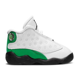 【 AIR JORDAN AIR JORDAN 13 RETRO TD 'LUCKY GREEN' / WHITE BLACK LUCKY GREEN 】 ナイキ サーティーン 白色 ホワイト 黒色 ブラック 緑 グリーン エアジョーダン ベビー