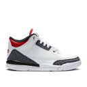 【 AIR JORDAN AIR JORDAN 3 RETRO DENIM SE PS 'FIRE RED' / WHITE FIRE RED BLACK 】 ナイキ デニム 白色 ホワイト ファイア 赤 レッド 黒色 ブラック エアジョーダン ジュニア キッズ ベビー マタニティ スニーカ