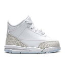 【 AIR JORDAN AIR JORDAN 3 RETRO TD 'TRIPLE WHITE' / WHITE WHITE-WHITE 】 ナイキ 白色 ホワイト エアジョーダン ベビー