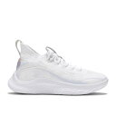 【 CURRY BRAND CURRY FLOW 8 GS 'WHITE IRIDESCENT' / WHITE WHITE 】 カリー フローレス 白色 ホワイト ジュニア キッズ ベビー マタニティ スニーカー