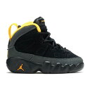 【 AIR JORDAN AIR JORDAN 9 RETRO TD 'DARK CHARCOAL UNIVERSITY GOLD' / BLACK DARK CHARCOAL UNIVERSITY 】 ナイキ チャコール 黒色 ブラック エアジョーダン ベビー