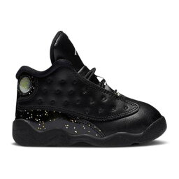 【 AIR JORDAN AIR JORDAN RETRO 13 TD 'GOLD GLITTER' / BLACK METALLIC GOLD 】 ナイキ サーティーン 黒色 ブラック ゴールド エアジョーダン ベビー