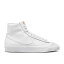 【 NIKE WMNS BLAZER '77 VINTAGE MID 'TRIPLE WHITE' / WHITE WHITE WHITE BLACK 】 ブレイザー ビンテージ ヴィンテージ ミッド 白色 ホワイト 黒色 ブラック スニーカー レディース ナイキ