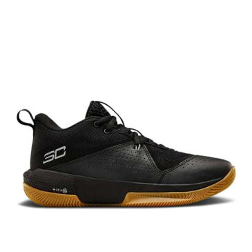 アンダーアーマー UNDER ARMOUR 黒色 ブラック アンダーアーマー 'BLACK GUM' ジュニア キッズ 【 SC 3ZER0 4 GS BLACK 】