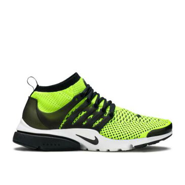 ナイキ NIKE プレスト フライニット ウルトラ エア 'VOLT' スニーカー メンズ 【 ULTRA NIKE FLYKNIT VOLT BLACKWHITE 】