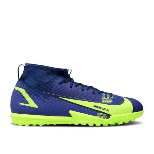 楽天スニケス【 NIKE MERCURIAL SUPERFLY 8 ACADEMY TF GS 'LAPIS VOLT' / LAPIS BLUE VOID VOLT 】 アカデミー 青色 ブルー ジュニア キッズ ベビー マタニティ スニーカー ナイキ