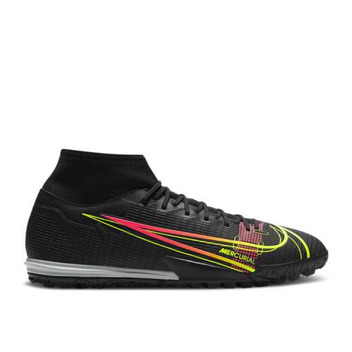 【 NIKE MERCURIAL SUPERFLY 8 ACADEMY TF 'BLACK CYBER' / BLACK OFF NOIR CYBER 】 アカデミー 黒色 ブラック スニーカー メンズ ナイキ